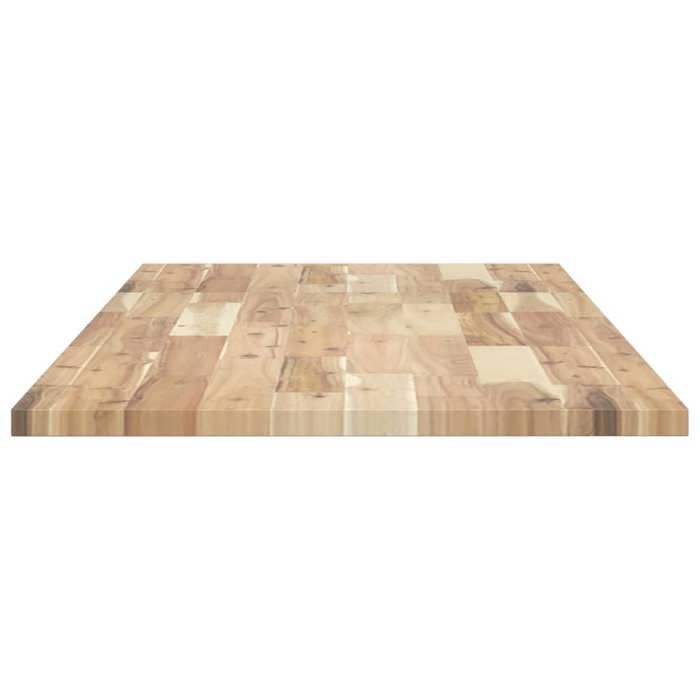 Moderne Dessus de meuble de salle de bain Solomoon Accessoire de meuble non traité bois dacacia 120x50x2 cm MM9