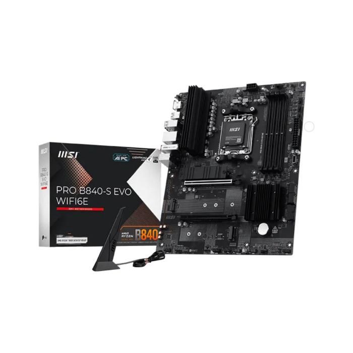 MSI Pro B840 EVO WIFI6E AMD B840 Emplacement AM5 ATX - vue 5