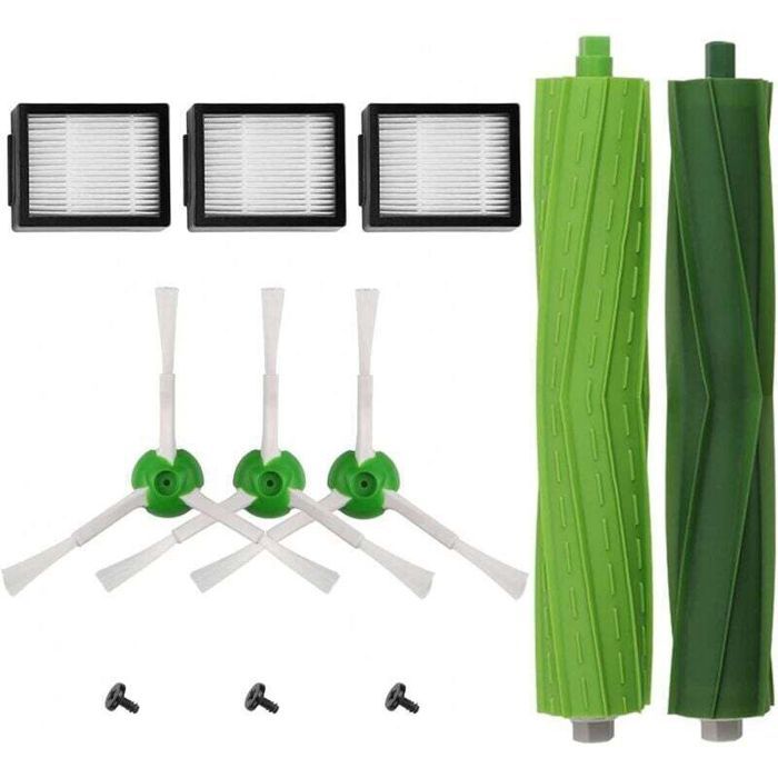 Kit Pièces accessoires compatible Filtres et Brosses pour Aspirateur irobot Roomba i3/i3+/i4/i7/i7+/E5/E6/E7 11in1