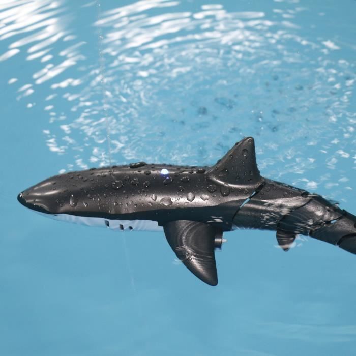 Requin Télécommandé Pour Piscine – Bateau RC Réaliste Avec Lumière Et Jet D'eau, Moteur Coupe Automatique Hors De L'eau, Jouet éducatif Et Interactif Pour Enfants