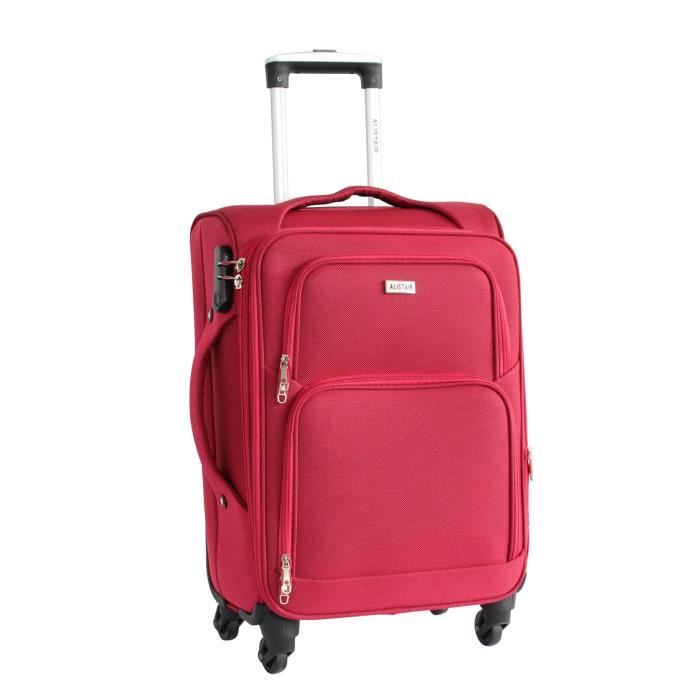 alistair plume 2.0 - valise taille petite 58cm – toile souple - rouge