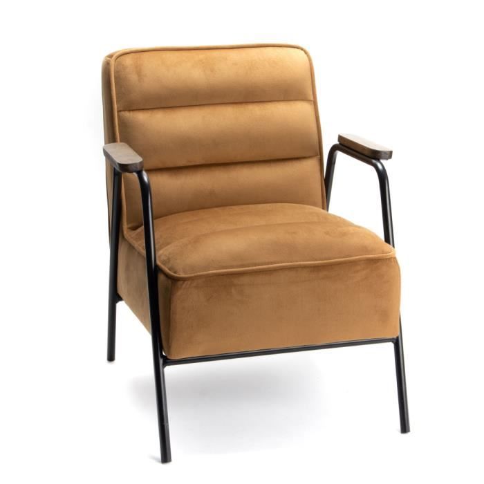 fauteuil enfant hutch - amadeus 45 - beige - vintage - velours