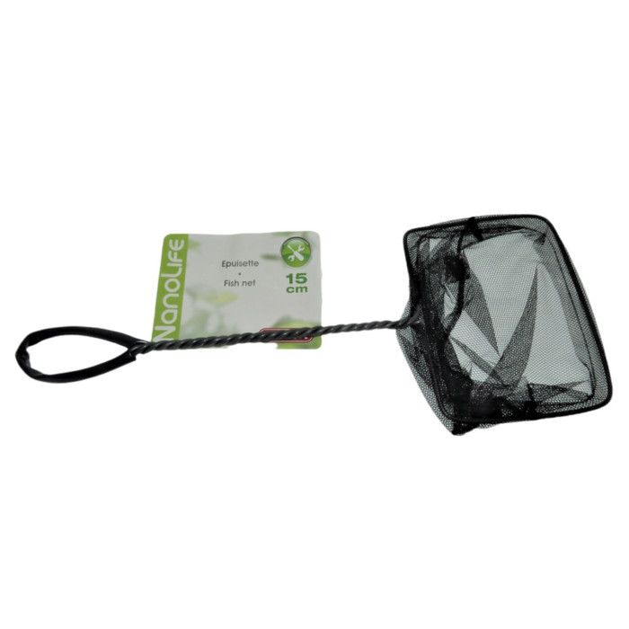 Meilleurs prix pour Epuisette filet noir maille moyenne 15 cm x 13 x 40 cm  aquarium - animallparadise