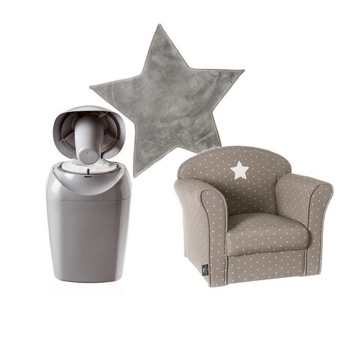 Fauteuil Enfant Taupe Poubelle A Couche Tec Tapis Etoile Pour Chambre Bebe Garcon Taupe Achat Vente Poubelle A