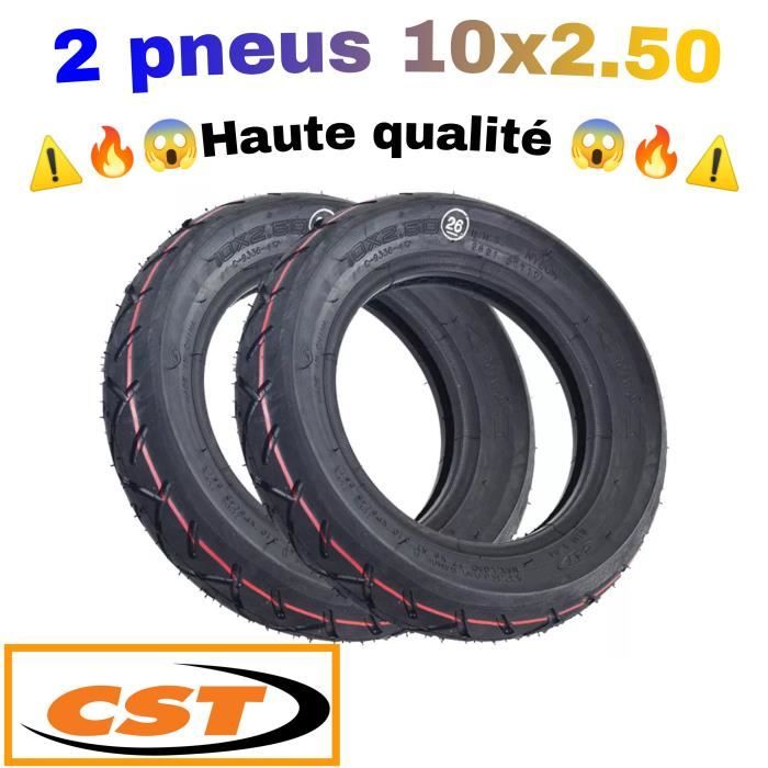 Pneu Tubeless 10x2.75-6.5 Pour Urbanglide ECross Pro 2/Pro Boost, Kukirin G2 Master/G3, Dualtron 3, Smartgyro Speedway – 1 Pneu Tout-terrain