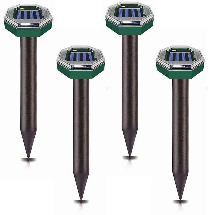Lot de 4 répulsifs solaires Anti Taupes - Répulsif Contre Les Lot de 4 répulsifs solaires Anti Taupes - Répulsif Contre Les