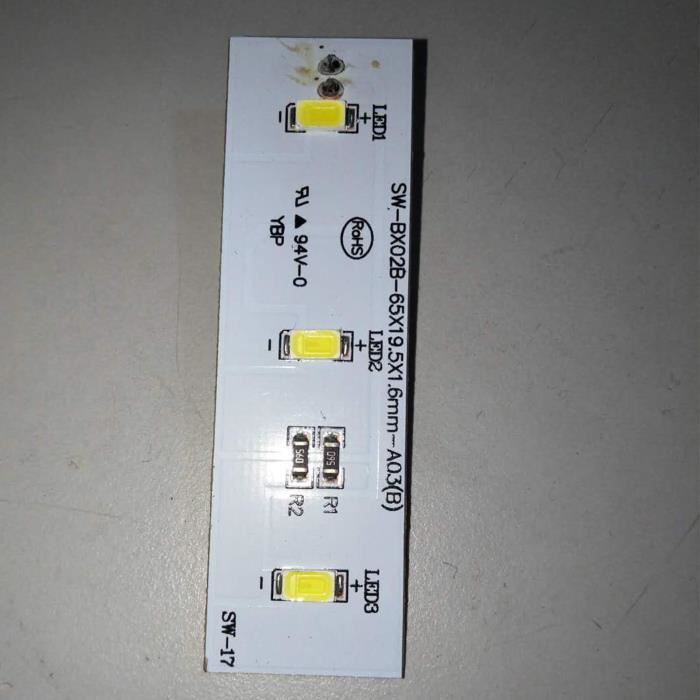 Barre Lumineuse LED De Rechange Pour Réfrigérateur Siemens - Référence BSH 9001030205 - 3V, Dimensions 112x12 Mm