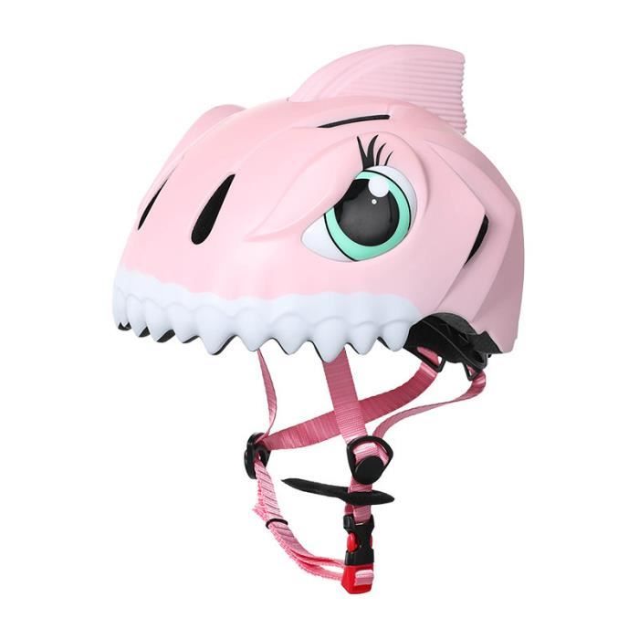 Casque De Vélo Pour Enfant Avec Lumière LED | Adorable Casque De Sécurité 3D Dinosaure Pour Filles Et Garçons De 3 à 8 Ans | Casque Réglable Et Respirant Pour Vélo, Skateboard