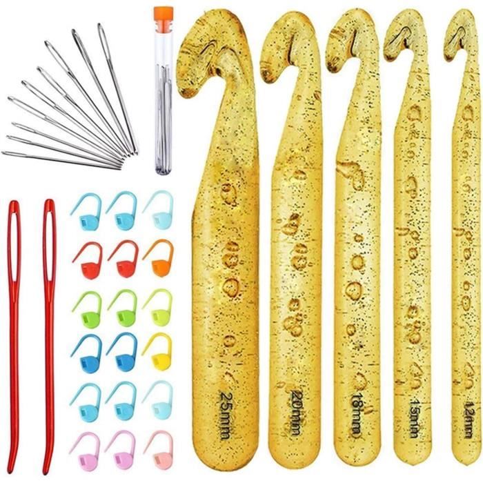 OWill Lot de 24 Aiguilles à Crochet Set,14 tailles de Crochets