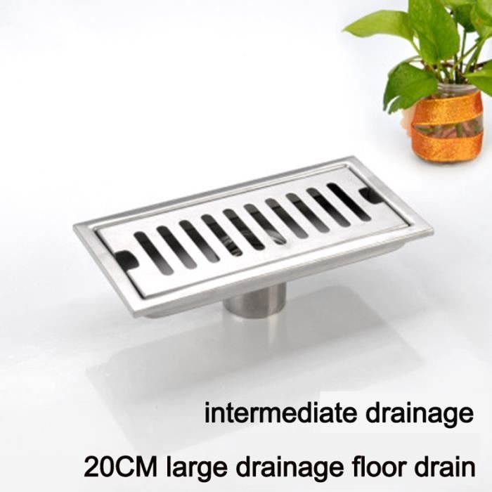 Drain de douche linéaire 2 pcs 630 x 140 mm Acier inoxydable - drain de