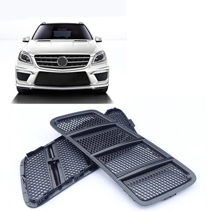 Garnitures De Capot Voiture – 2 Pièces En Plastique ABS Noir Universel – Pour Améliorer Le Refroidissement Et Le Style - 8