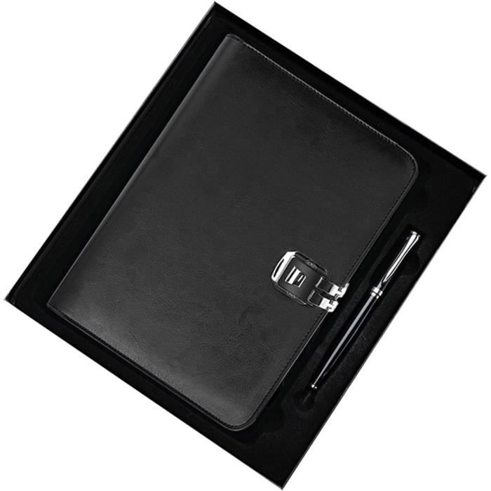 Journal Intime Avec Cadenas à Code - Format A5 (19x13 Cm), Couverture Similicuir - Agenda Confidentiel Pour Ados Et Adultes - 10