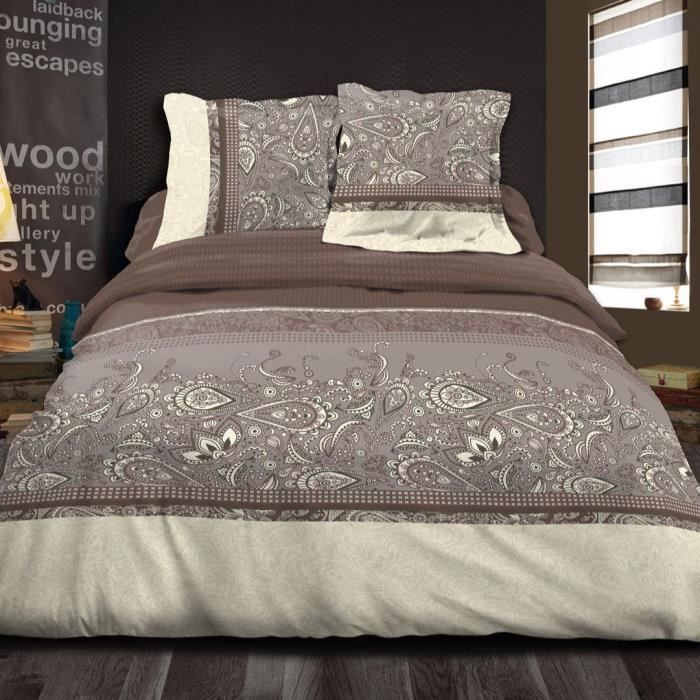 parure de drap 2 personnes 160x200 cm parure de draps 160x200 cm parure de lit 160x200 cm 4 piece paisley cdiscount maison