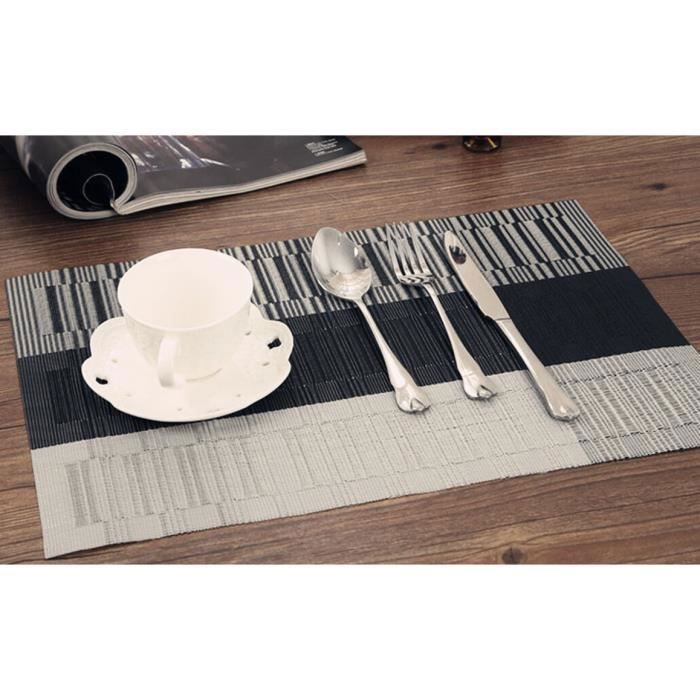 set de table rond gris cdiscount