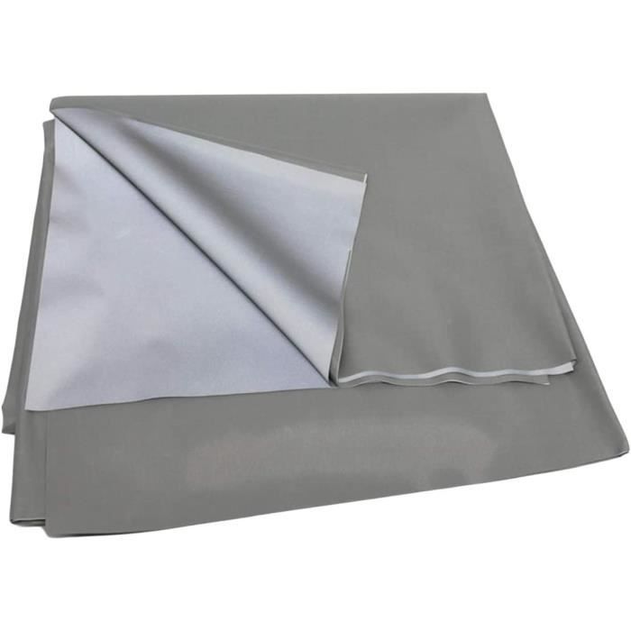 Écran De Projection Portable DERCLIVE – Tissu Argent Anti-Lumière – Formats 60 à 120 Pouces (16:9) – Pliable, Attaches Auto-agrippantes