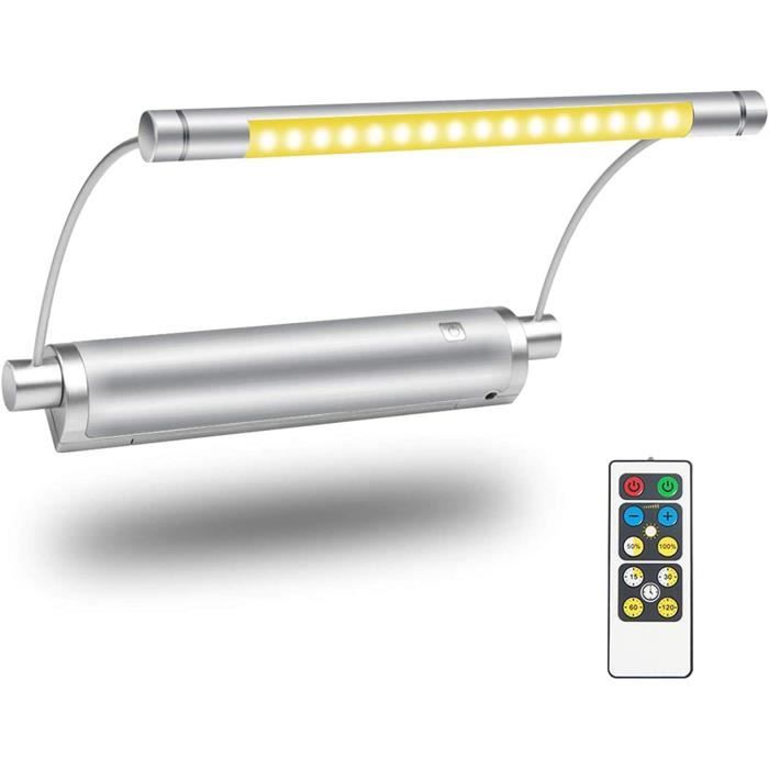 Klighten LED lampe à tableau sans fil, lampe à tableau avec télécommande,  lampe à tableau 16 avec piles, 3 modes d'éclairage, lampe à tableau