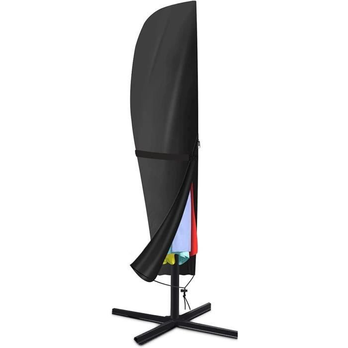 Parasol De Jardin Exterieur Sac De Transport Pour Parasol De Jardin, Plage Ou Camping - Tissu Oxford Résistant, Avec Sangle Réglable - Noir Parasol Jardin Extérieur