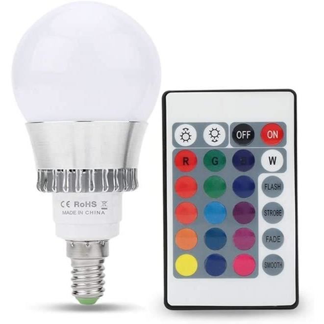 Ampoule LED ConnectéE Ampoule Qui Change De Couleur Coloré Lumière Ampoules Vis E27 Couleur