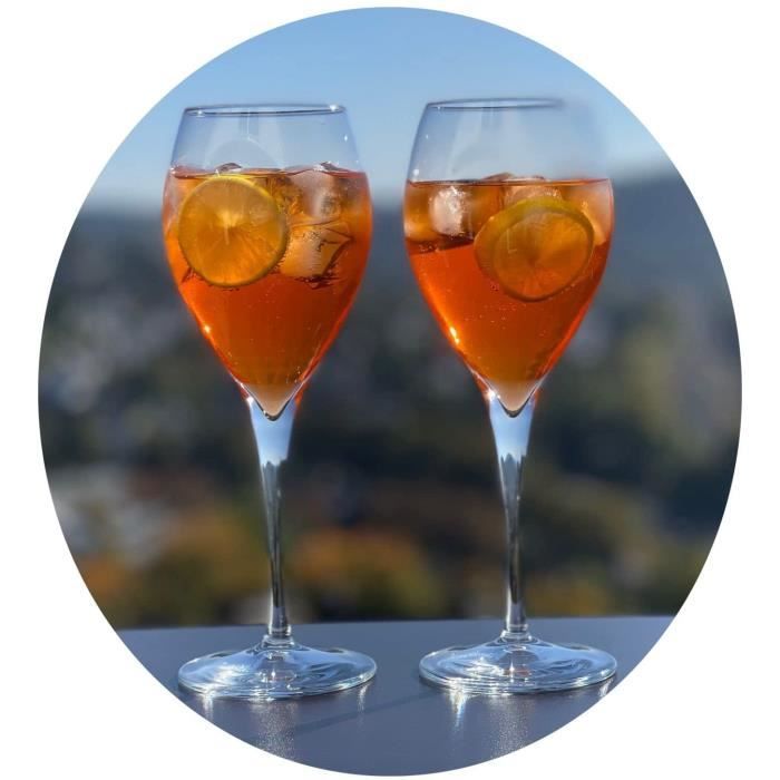 Verre à Cocktail Aperol Spritz Topkapi, en verre cristallin transparent,  44,5 cl - 251.039 - 6 pièces - La cave Cdiscount