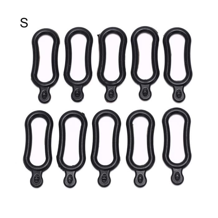15 Bandes Silicone Pour Vélo - Sangles élastiques Fixation éclairage, Téléphone, GPS - Noir