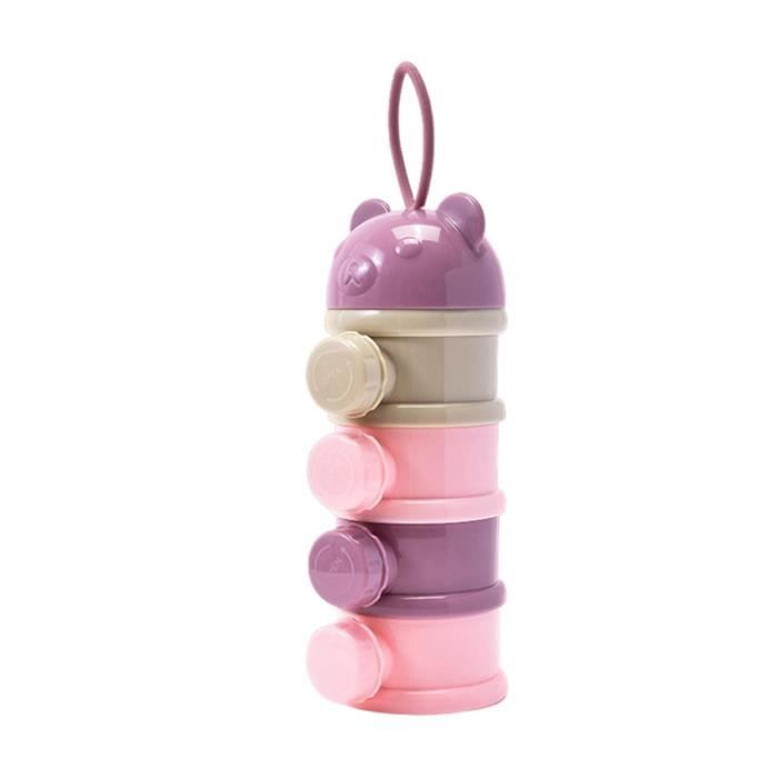 Boîtes Doseuses Lait Bébé FAINCA - 2 Pièces, 4 Compartiments - Pratique Pour Déplacements