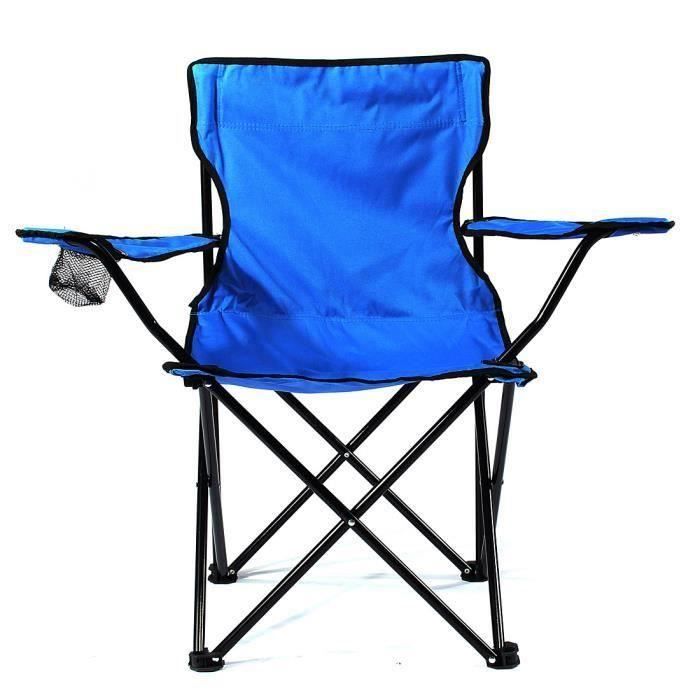 Chaise de camping pliable fauteuil de plage extérieur KING DO WAY Bleu L54290