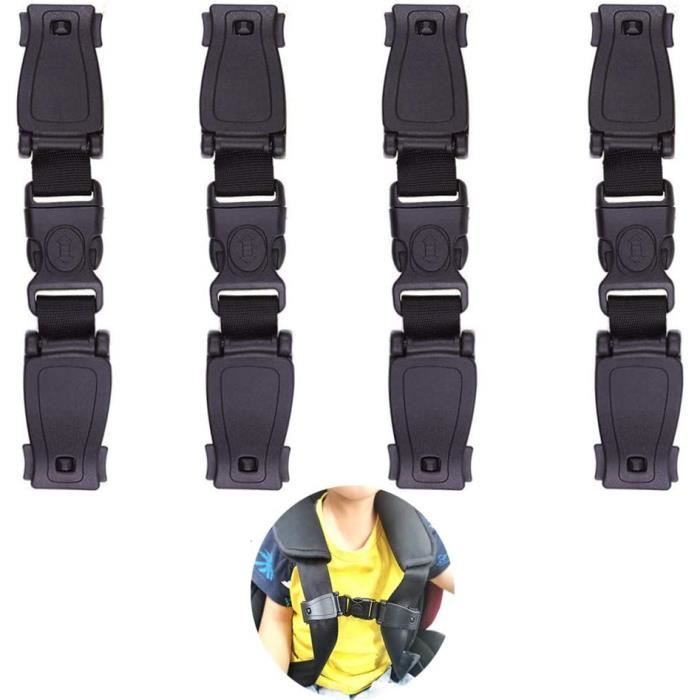 Rembourrage Sangle Coussin Ceinture Sécurité Voiture - 4 Pièces Daim Doux, Confort Adulte/Enfant Protège Ceinture Voiture