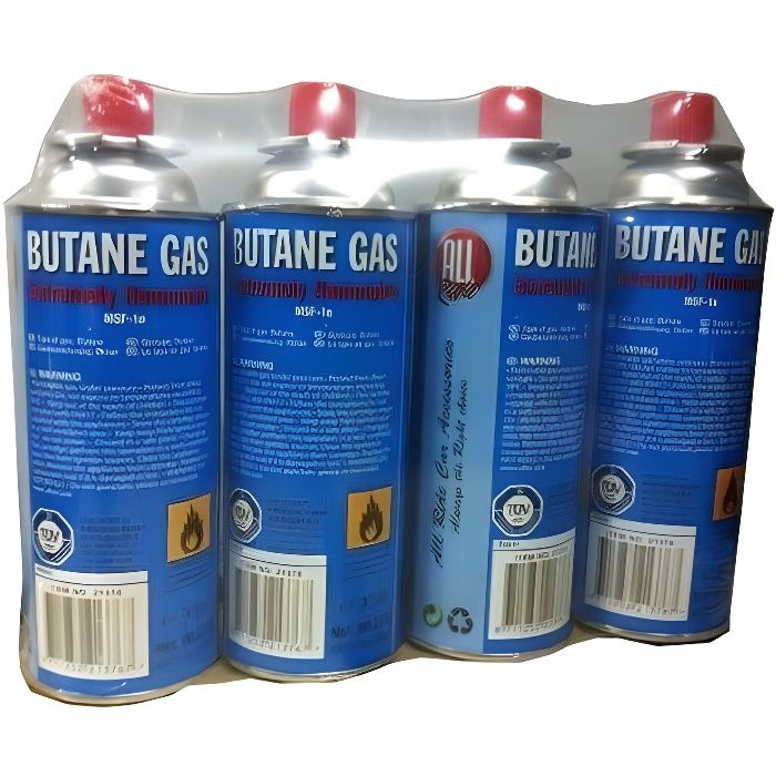 Réchaud De Camping Gaz ZMC + 2 Cartouches 227g - Noir - 1 Feu - Pliable