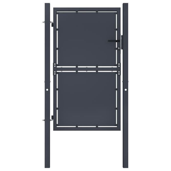 vidaXL Portail de jardin Acier 100x150 cm