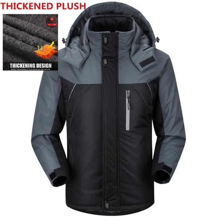 Doudoune - B03 - 3XL - Velours épais - Imperméable
