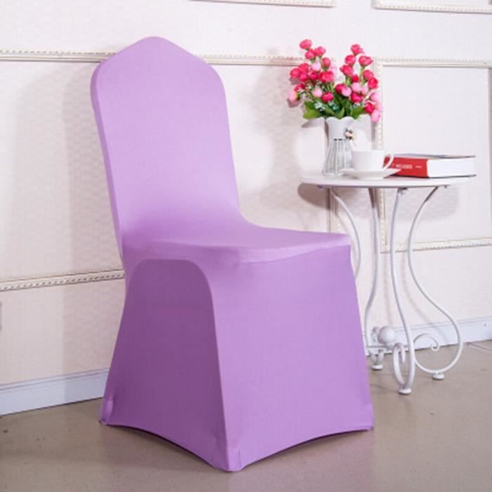 Housse de chaise - Moderne - Spandex - Violet - Extensible - Lavable