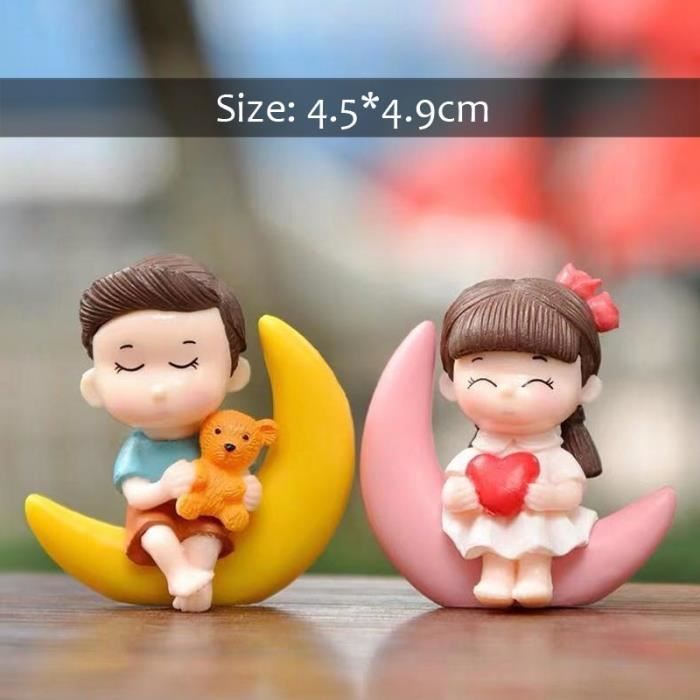 Statue deco Mini poup e Miniature Couple amoureux bricolage