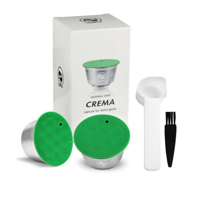 Capsules Café Réutilisables Pour Dolce Gusto - Lot De 6 Avec Cuillères Et Brosses - Écologiques Et économiques - 11