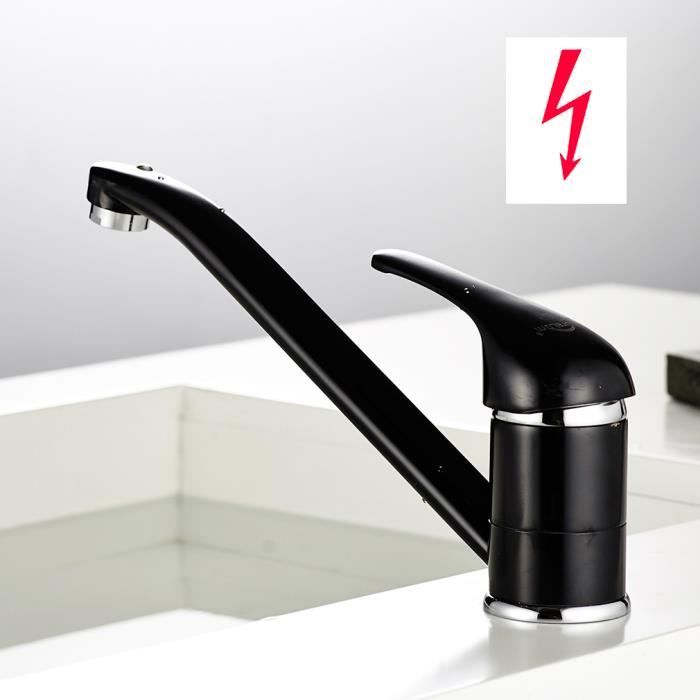 Mélangeur Monocommande Arco 2 – Noir Mat, Basse Pression – Sans Marque, Neuf