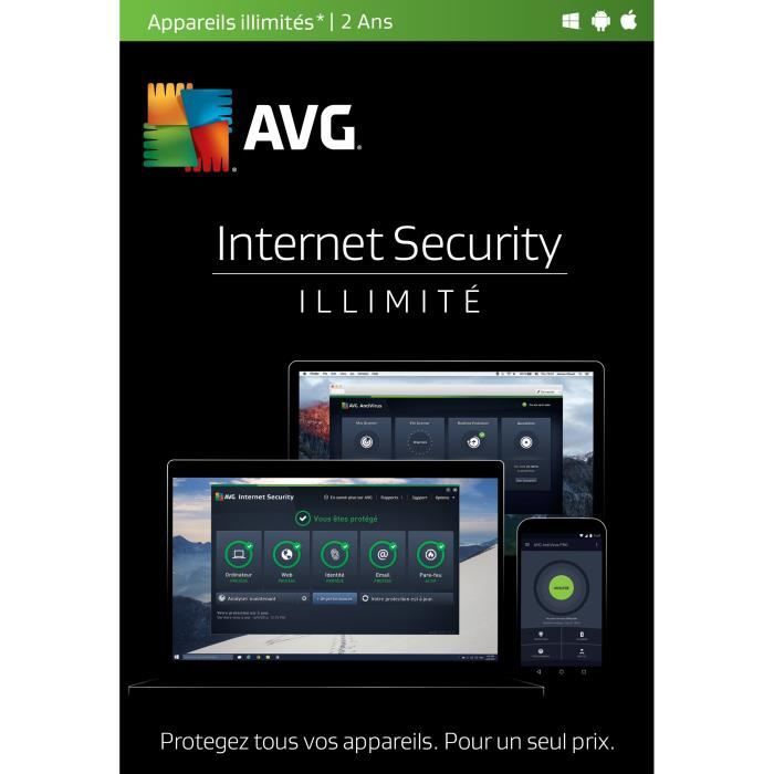 AVG Internet Security (10 Appareils - 2 Ans)