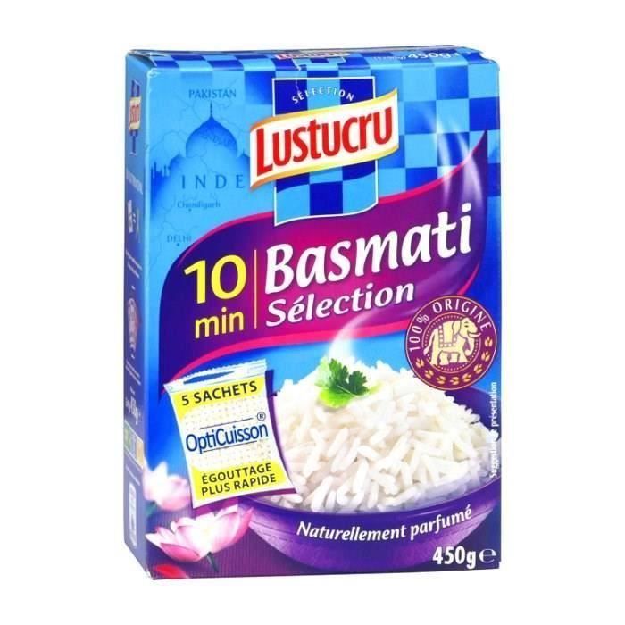 [LOT DE 3] Riz basmati sélection 450 g Lustucru-Sélection - Cdiscount ...
