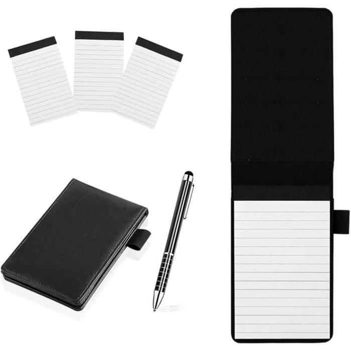 Mini Porte-Bloc-Notes De Poche, Mini Porte-Bloc-Notes En Cuir Avec 50 ...