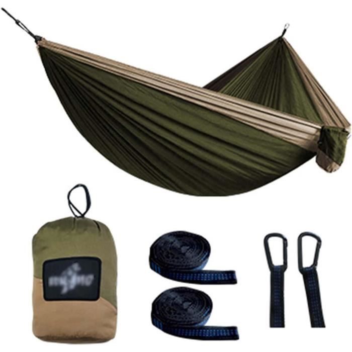 Hamac De Camping Winner Outfitters - Rouge/noir, Une Place, Avec Sangles Et Cordes
