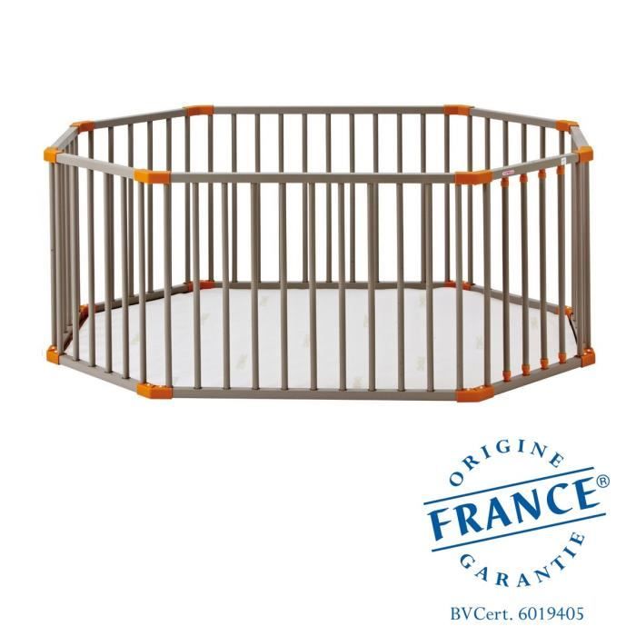 Combelle Grand Parc Ovale Gris Cdiscount Puericulture Eveil Bebe