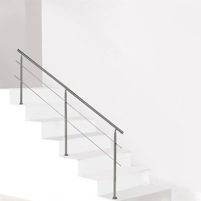 Main Courante En Acier Inoxydable Barres transversales 120 150 cm balustrade Escalier Escalier Rail 