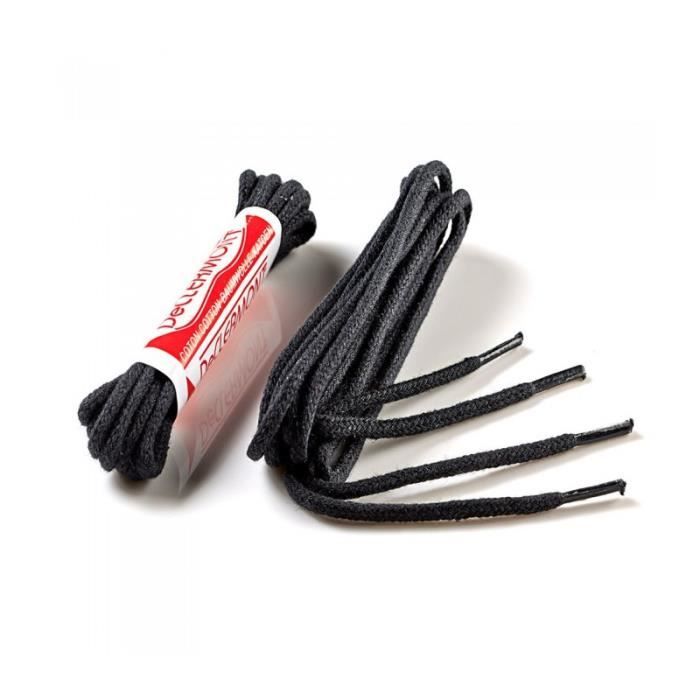 13 Noir Blanc Or 60 cm SELLM Lacets Ronds 4 mm Or Argent Pointe en métal PU Cuir Bricolage Corde tressé Lacets de Chaussures de randonnée en Plein air Lacets 