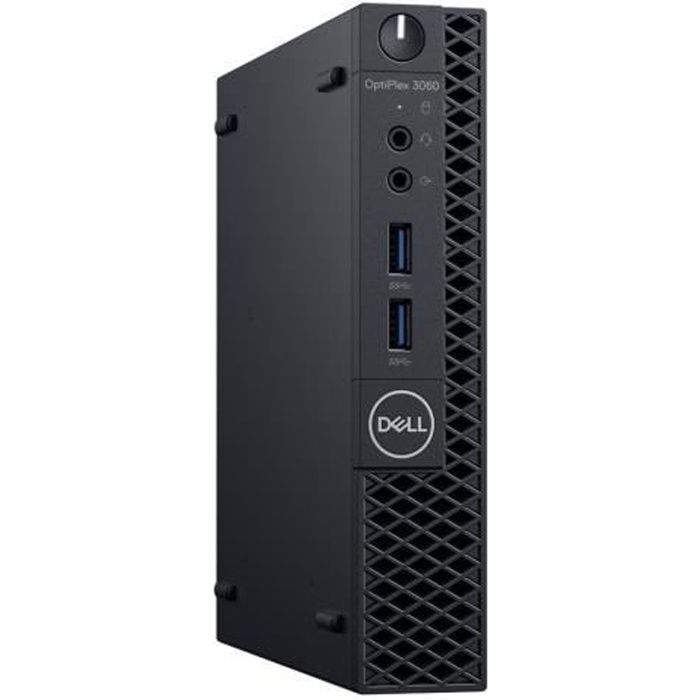 Dell OptiPlex 3060 Micro 1 x Core i5 2.1 GHz RAM 8 Go HDD UHD Graphics 630 GigE LAN sans fil: 802. b g n ac …