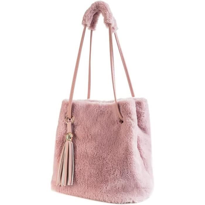 Sac Fourre-tout à Bandoulière En Fausse Fourrure