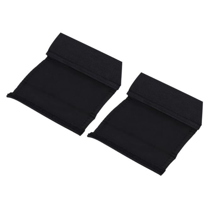 1 Paire De Protège-Poignées Pour Poussette - Universel, Noir, Lavable - Confort Et Anti-Dérapant