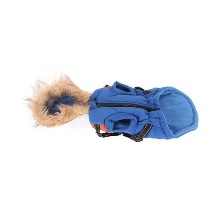 Manteau pour chien Sweat ?� capuche d'hiver pour chien, veste chaude avec fermeture ?�clair 