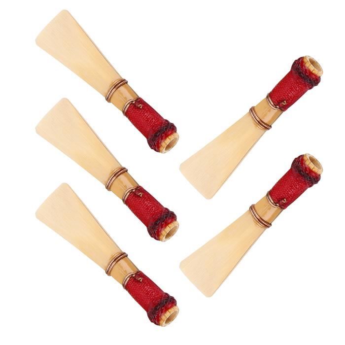 Lot De 10 Anches De Hautbois Force Moyenne - En Bambou, Longueur 72mm, Pour Débutants Et Remplacement
