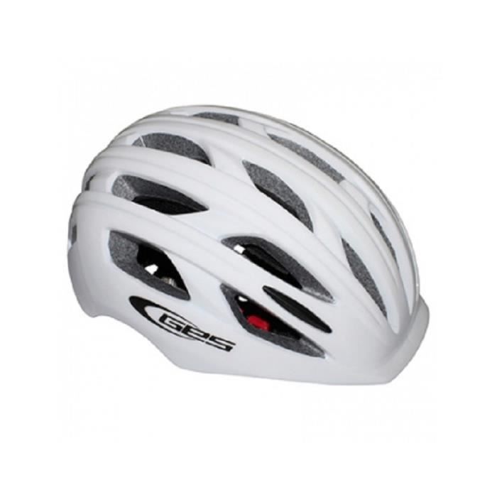 Casque vélo - GES - Street - Blanc - Léger - In mold - Filet anti