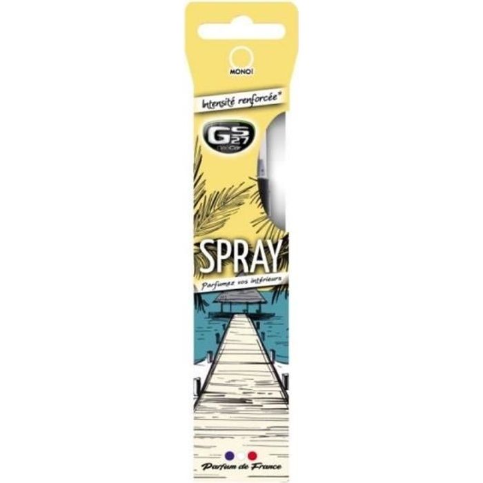 Deocar Spray, désodorisant voiture, Monoï (75 ml) - GS27