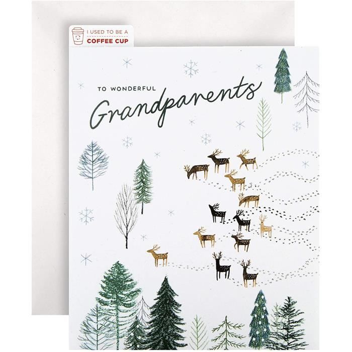 Hallmark Carte de Noël pour grandsparents 5054655420008 Cdiscount