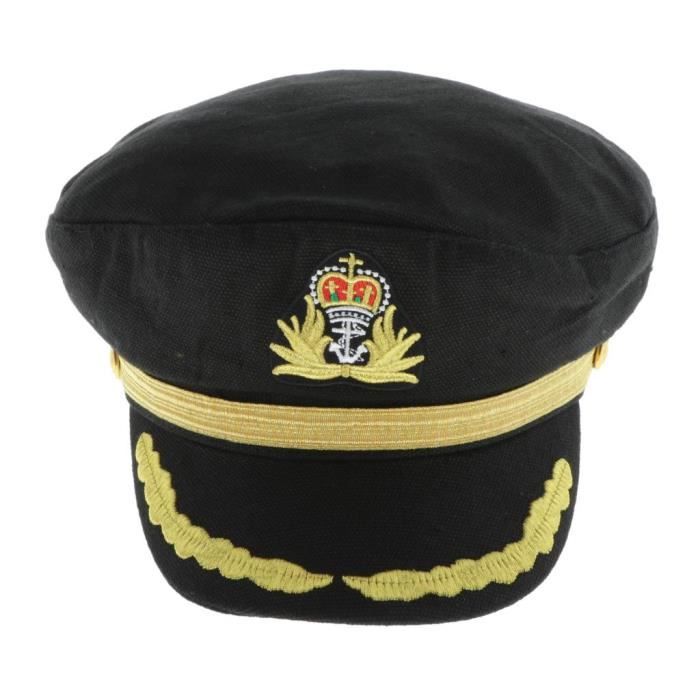 TaleMoon Déguisement Marin 4 Pièces - Casquette Et Écharpe Bleue Rayée Pour Halloween Carnaval Cosplay